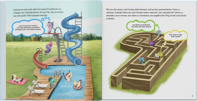 Bunte Gedanken für Socke Wolli - Ein Kinderfachbuch über positives Denken (Diana Nadal Millanes / Gabriel San Martín)